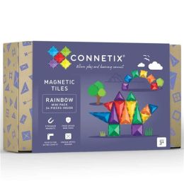 Connetix Magnetic Tiles Rainbow Mini Pack 24pc