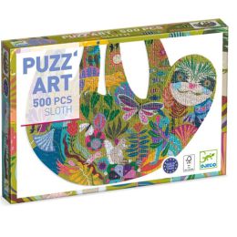 Djeco 500pc Shaped Puzzle Art Sloth