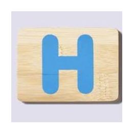 Name Train Bamboo Letter H