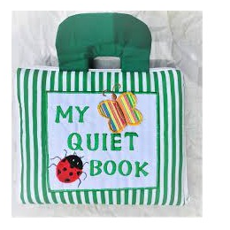 Storytime Quiet Book Stripe Green