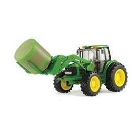 Big Farm 1:16 John Deere 7330 Tractor with Front Bale Mover