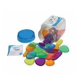 Clear Junior Rainbow Pebbles Jar 36PC