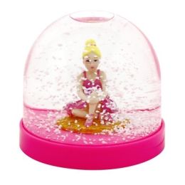 Pink Poppy Acrylic Snow Globe Ballerina