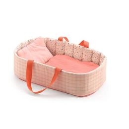 Djeco Pink Lines Doll Bassinet