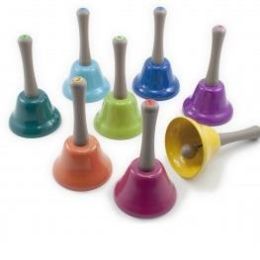 Rainbow Musical Hand Bells 8pc