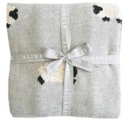 Alimrose Baa Baa Blanket Grey