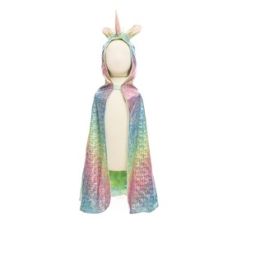 Great Pretenders Rainbow Reversible Unicorn Dragon Cape 4-6yr