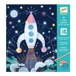 Djeco Scratch Cards Cosmic Mission (d)