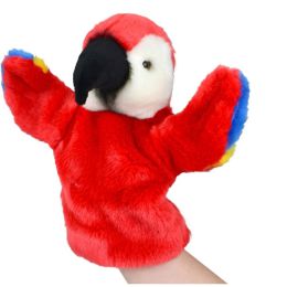 Lil Friends Puppet 26cm Red Parrot