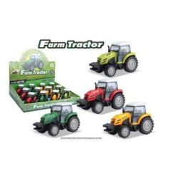 Farm Tractor 100cm Die Cast Pull Back