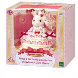 Sylvanian Freya's Birthday Strawberry Cake Dress