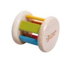 Classic Wooden Roller Rattle