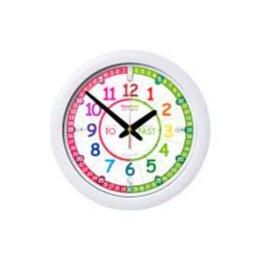 Easy Read Time Teacher Wall Clock Rainbow