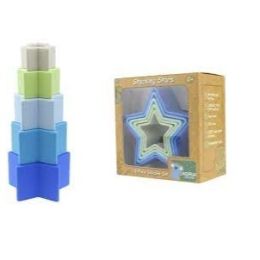 Stacking Stars 5pc Silicone Set Blue