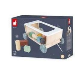 Janod Cocoon Cart With Blocks (d)