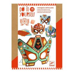 Djeco Do It Yourself Super Robots Masks (Metallic Stickers)