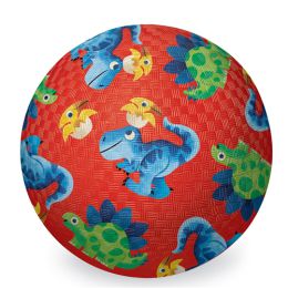 Crocodile Creek 7 Inch Playground Ball - Dino Friends (Red)