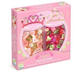 Djeco Duo of Tiaras Pink Bead Kit