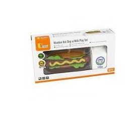 Viga Wooden Hot Dog Set With Milk (d)