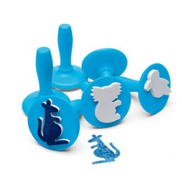 Paint/Dough Stampers Australian Animals Set 6