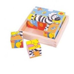 Bigjigs Safari Cube Puzzle