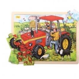 Bigjigs Large Tray Tractor Puzzle