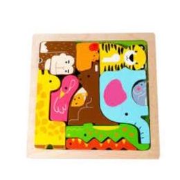 Kiddie Connect Wild Animal Chunky Puzzle