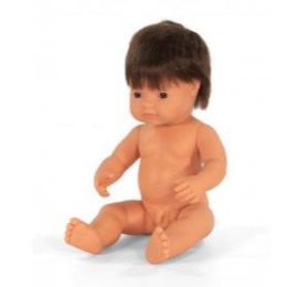 Miniland 38cm Caucasian Boy Brunette Undressed