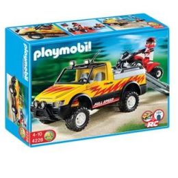 Playmobil City Life Pickup Truck With Quad (d)
