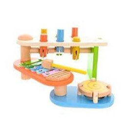 Everearth Musical Xylophone & Hammering Bench