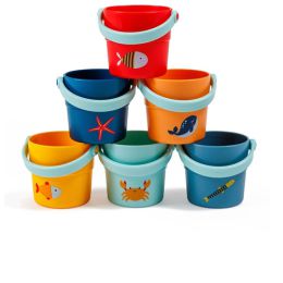 Eureka Kids Bath Buckets Set of 6