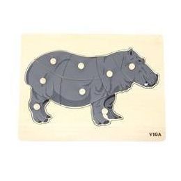 Viga Montessori Puzzle Hippo
