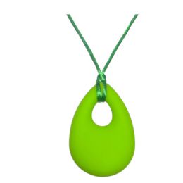 Necklace Sensory Chew - Teardrop Green