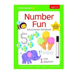 Little Genius Write & Wipe Workbook Number Fun Ages 4-5
