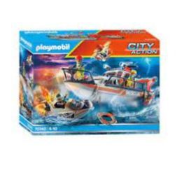 Playmobil Fire Rescue With Watercraft (d)