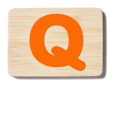 Name Train Bamboo Letter Q