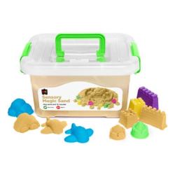Sensory Magic Sand 2kg With Moulds Natural