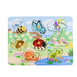 2 in 1 Insects & Thier Homes Peg Puzzle