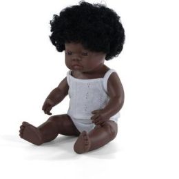 Miniland 38cm African Girl Dressed Boxed (d)