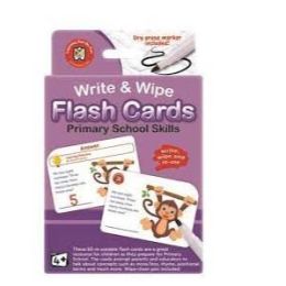 Write & Wipe Flash Cards Primary Skills With Marker