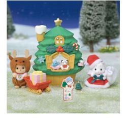 Sylvanian Baby Santa's Christmas Tree House