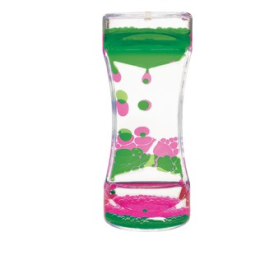 Liquid Timer Motion Bubbler Green & Pink