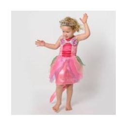 Aqua Mermaid Dress Pink Small