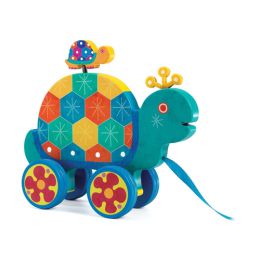Djeco Gaspard Turtle Pull Along