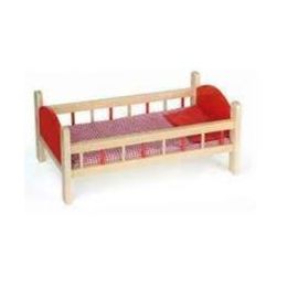Viga Doll Bed Red With Bedding