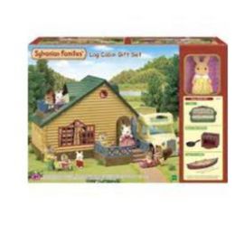 Sylvanian Log Cabin Gift Set Green Roof