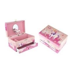 Jewellery Box Nutmeg Unicorn Heirloom Music Box