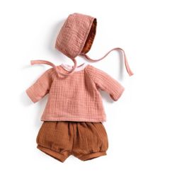 Djeco Pomea Baby Peach 3-Piece Doll's Outfit