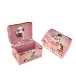 Jewellery Box Rose Ballerina Dome Box