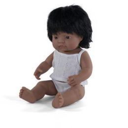 Miniland 38cm Hispanic Girl Dressed Boxed